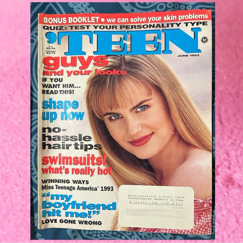 Teen Magazine June 1993 Mary Fitz
Cover Girl & No-Hassle Hair Tips
